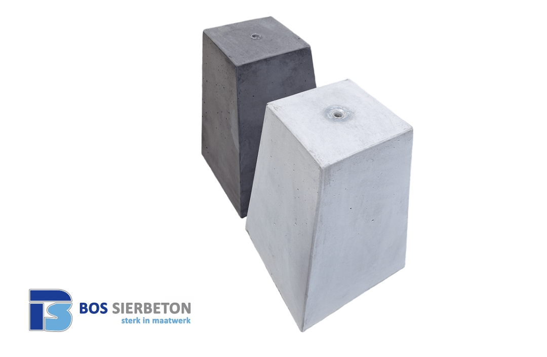 Betonpoer 25 x 25 x 10 cm (lxbxh)