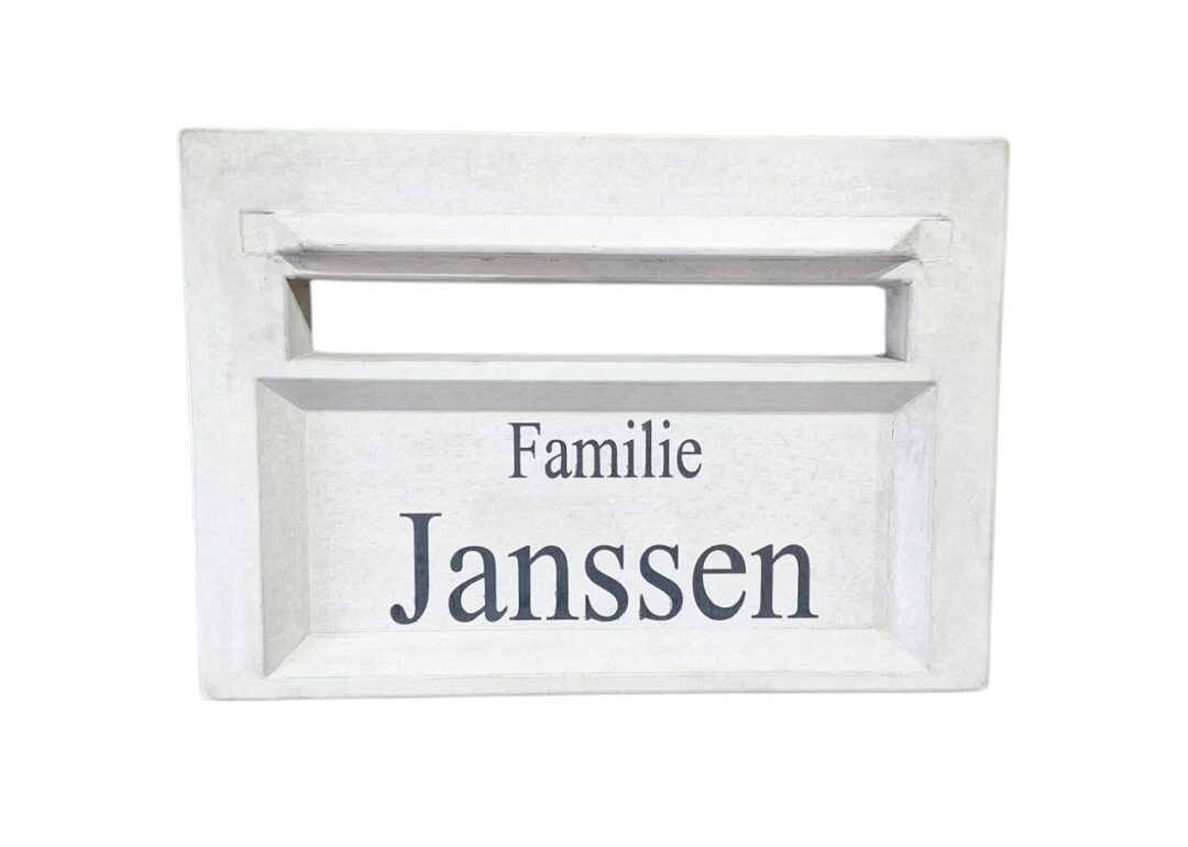 Brievenbus paneel met benaming 300 x 425 mm